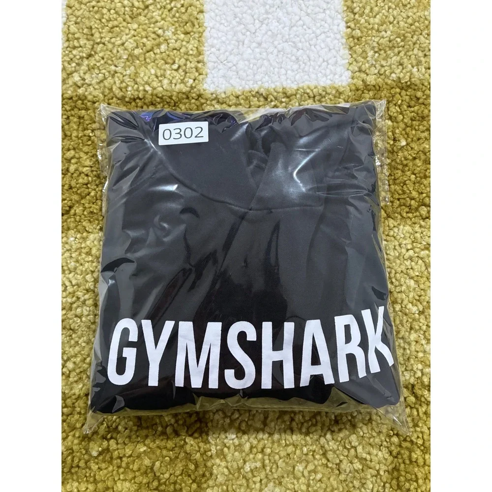 Gymshark Apollo Hoodie Mens‎ XL Black Logo Pullover Sweatshirt A2A4F